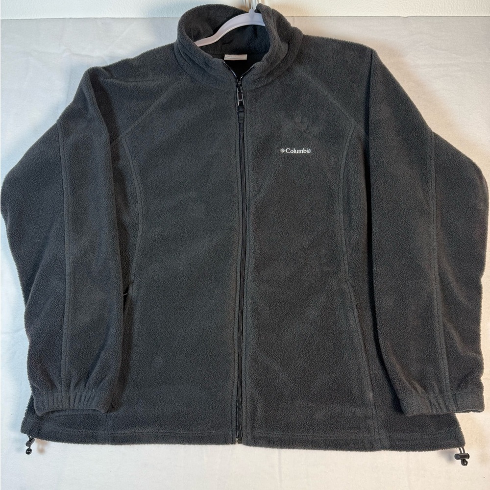 Columbia Women's Black Zip-up Fleece Jacket Size 2X - Picture 1 of 7